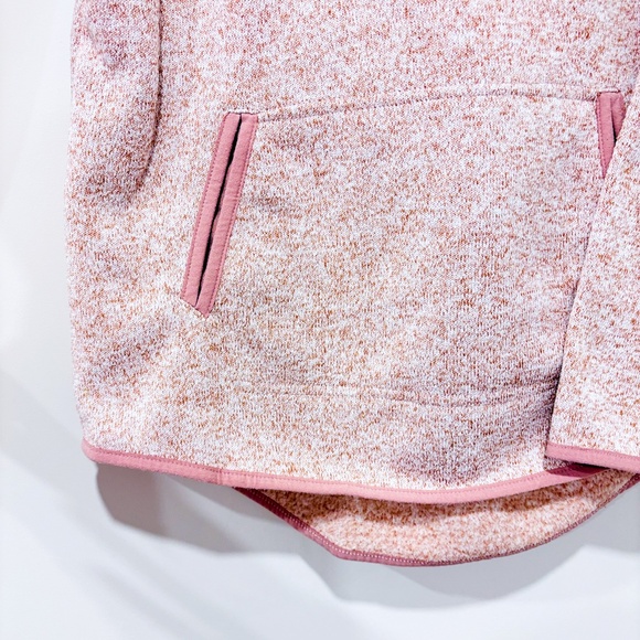 THREAD & SUPPLY Pink Hooded Sweater | Cozy Button Neck Pullover * - Picture 5 of 8